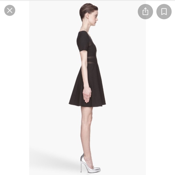 Elizabeth and James Selena Black Mesh Dress - Picture 2 of 8